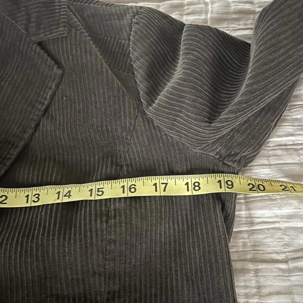 Vintage‎ Liz Claiborne Brown Wide Wale Corduroy Blazer sz 10 Petite Academia Y2K